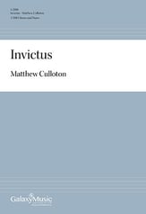 Invictus TTBB choral sheet music cover